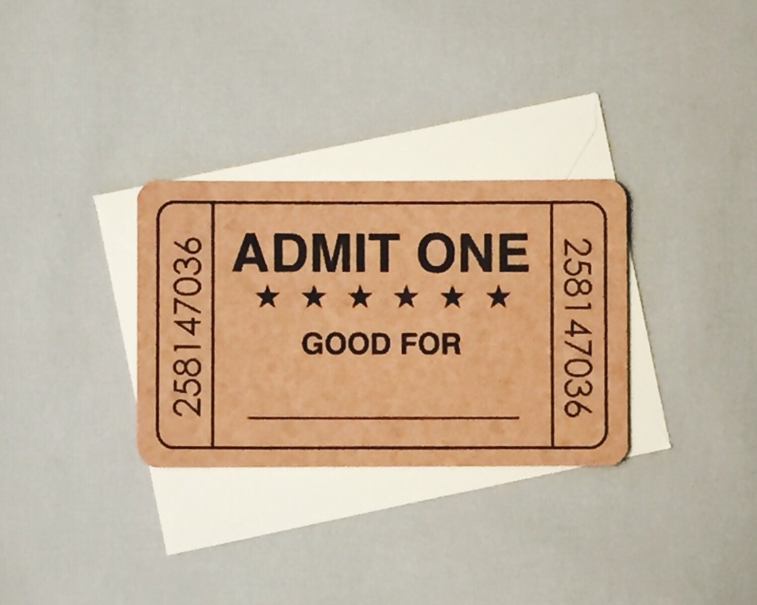 Favor Coupon / Love Coupon / Admit One Ticket