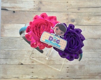 Doc McStuffins Bow-Doc McStuffins Birthday Bow-Doc -Doc McStuffins Headband- Doc Party-Doc Birthday-Doc McStuffins