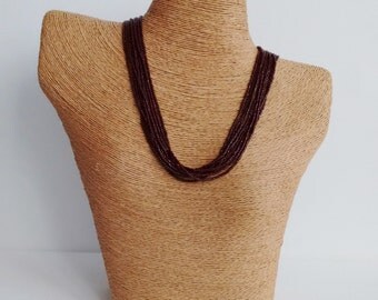 Brown - Quirklets Handpainted Clay Pendant Necklace 36