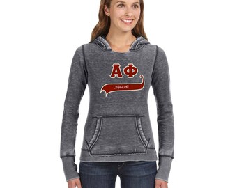 Sorority Smoky Burnout Pullover Hooded Sweatshirt
