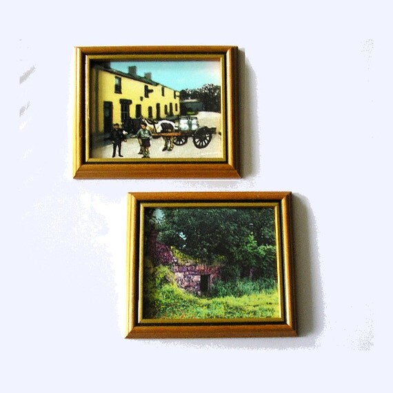 2 Original Framed Irish Digital Art Prints by IrishBarnVintage