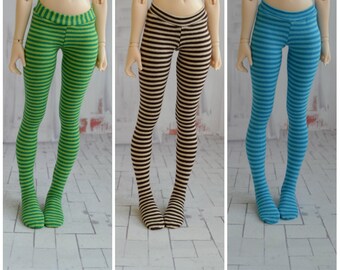 Striped tights for doll 1/4 slim msd minifee