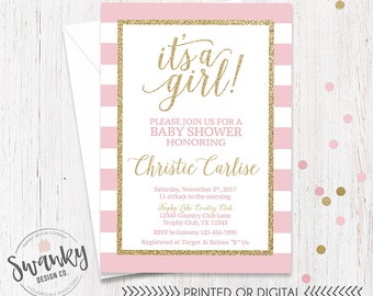 Its a girl printable | Etsy