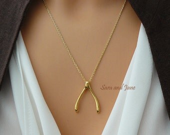 gold wishbone necklace necklace for wedding ring wishbone charm necklace wedding ring holder - Wedding Ring Holder gold wishbone necklace necklace for wedding ring wishbone charm necklace wedding ring holder - Wedding Ring Holder