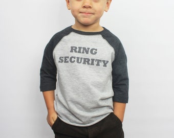 Ring Security Shirt | Ring Bearer Shirt | Ring Bearer Gifts | Baseball Shirts | Shirts for Your Wedding Party