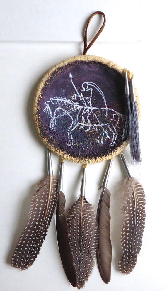 Great Plains Native American Indian shield primitive war horse