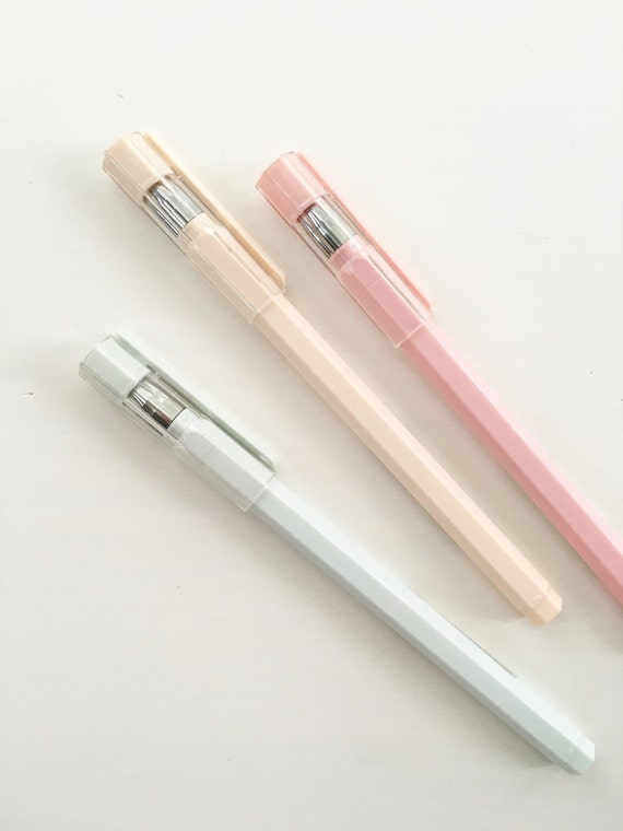 Pastel Gel Ink Pens 0.35mm Black Ink by PapergeekCo on Etsy