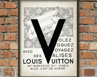 Fashion Wall Decor louis vuitton poster | etsy Fashion Wall Decor louis vuitton poster | etsy