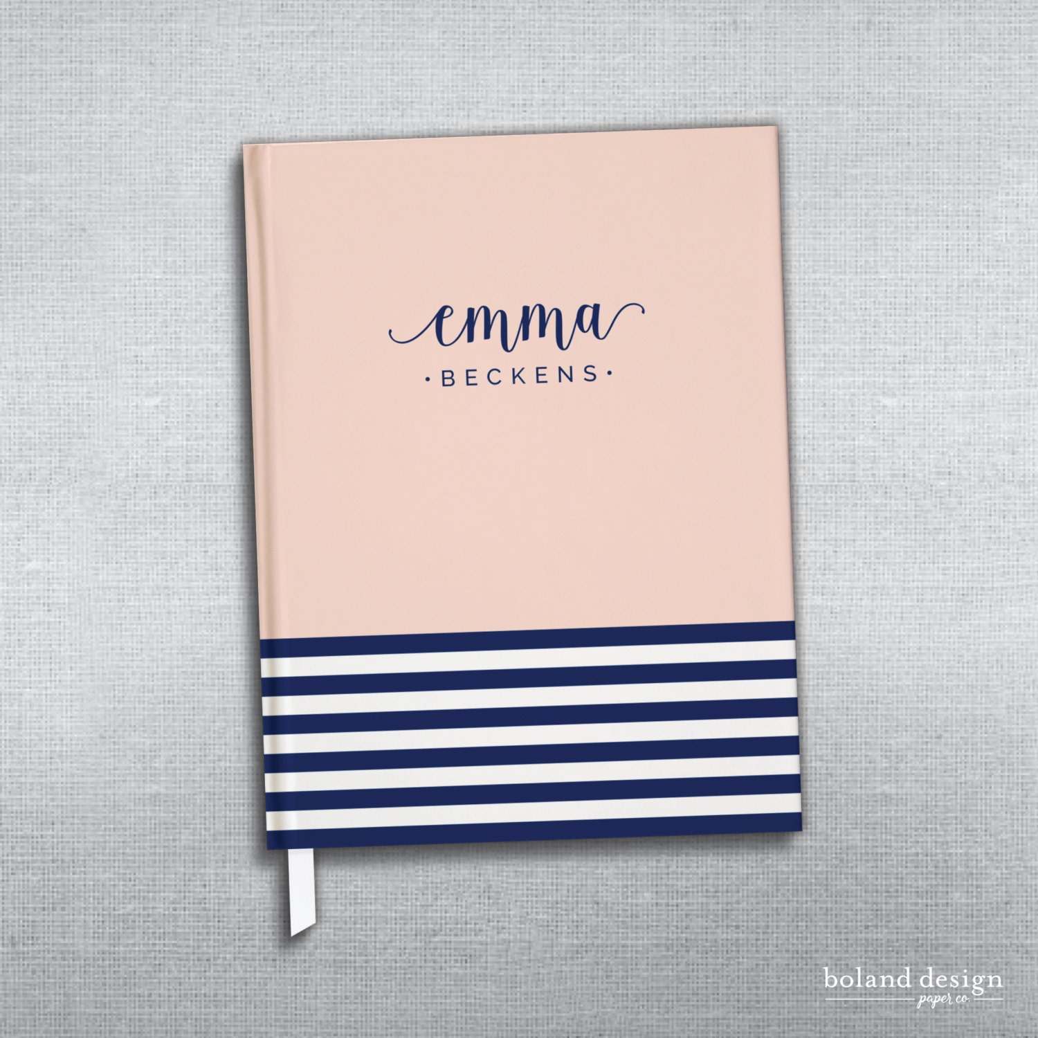 Personalized journal. Hard cover journal. Bound journal.