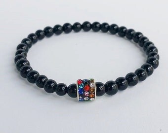 Mens bracelet - Beadead Bracelets - Gemstone Bracelet - stretch bracelet - bracelet homme - bracelet for men - men braceletes - bohemian