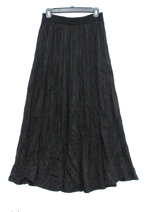 RESERVED FOR DORI Broomstick Skirt Black Floral Long