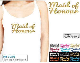 maid of honour t shirt