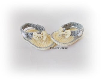 Baby Flip Flops, Baby Sandals, Gtay sandals, Crochet Baby Flip Flops, Summer Baby Shoes, Crochet Baby Sandles, Girl Sandles
