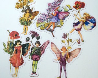 Paper Cut Outs - Flower Fairies,Die Cuts,Scrapbooking,Paper Embellishments, Die Cuts,Fairy Die Cuts,Fairy Cut Out,Flower Fairy