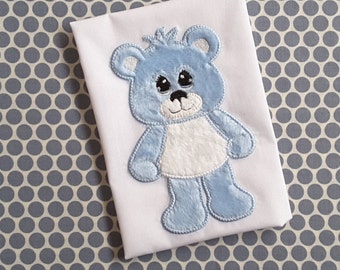Baby Applique Machine Embroidery Design Teddy Bear