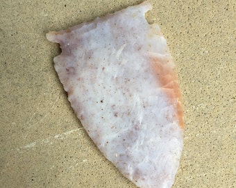 Withlacoochie Coral Arrowhead Flintknapped by David Semones