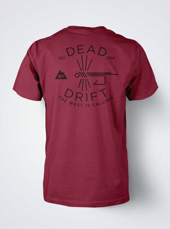 Fly Fishing T Shirt Fish Hook by Dead Drift Fly Fishing