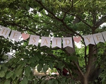 Custom Bridal Shower Banner, She Said Yes Banner, I Do Banner, Bride to be Banner, Future Mrs, Miss to Mrs, Bridal Shower, Bachelorette