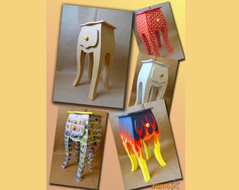 Tutorial para hacer un mueble en cartón, plantillas de cartón, mesita para decorar