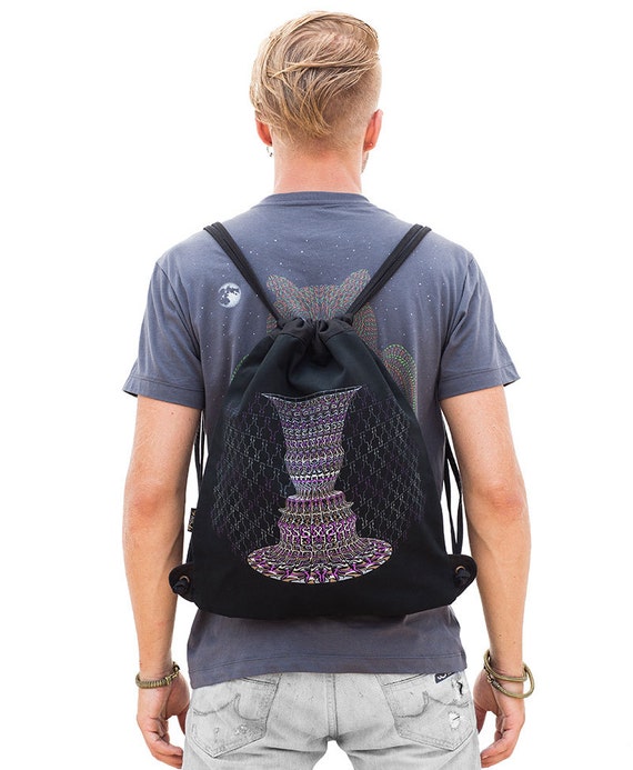 Visionary Sack Bag Canvas Drawstring Bag By Iiisoliii visionary sack bag canvas drawstring bag by iiisoliii