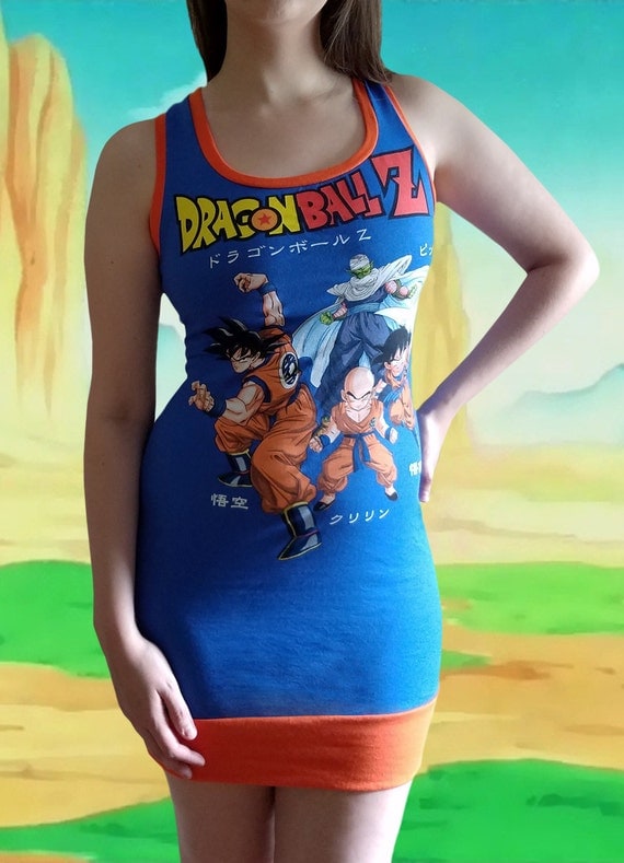 Dragon Ball Z Goku Dress DBZ Dress on etsy DBZ by RetroDynamiteLLC