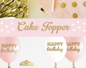 PRINCESS Crown Cake Topper Gold Princess Crown Cake Topper Princess Cake Topper Princess Baby Shower Decorations Princess Party (EB3116)