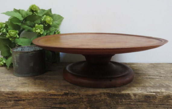 Vintage Wooden Cake Stand 8