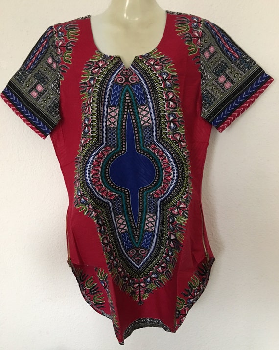 Handmade Dashiki Tunic/ Women's Dashiki Shirt