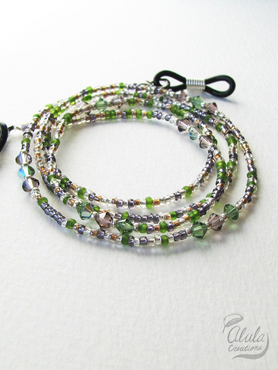 Eyeglass Holder Necklace Reading Glasses Chain Swarovski