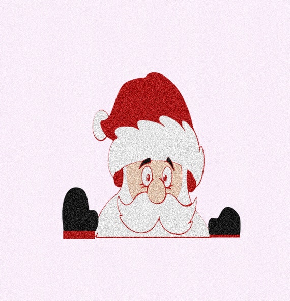 Download Peeping Santa SVGEPS Png DXF Peeking Santa by JenCraftDesigns
