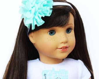 American Girl Doll Headband With Mint <b>Flower, Doll</b> Headband, <b>...</b> - il_340x270.961157378_oci4