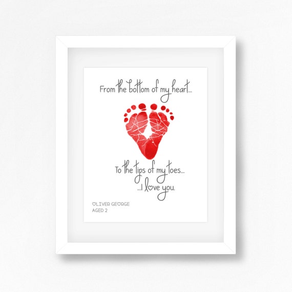 Valentines Gift for Daddy from Baby New Dad by PerfectLittlePrints