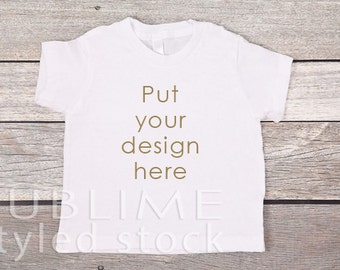 T Shirt Mockup / Shirt Template / Baby Mockup / Digital Background / White Shirt / Custom Design Background / StockStyle-725