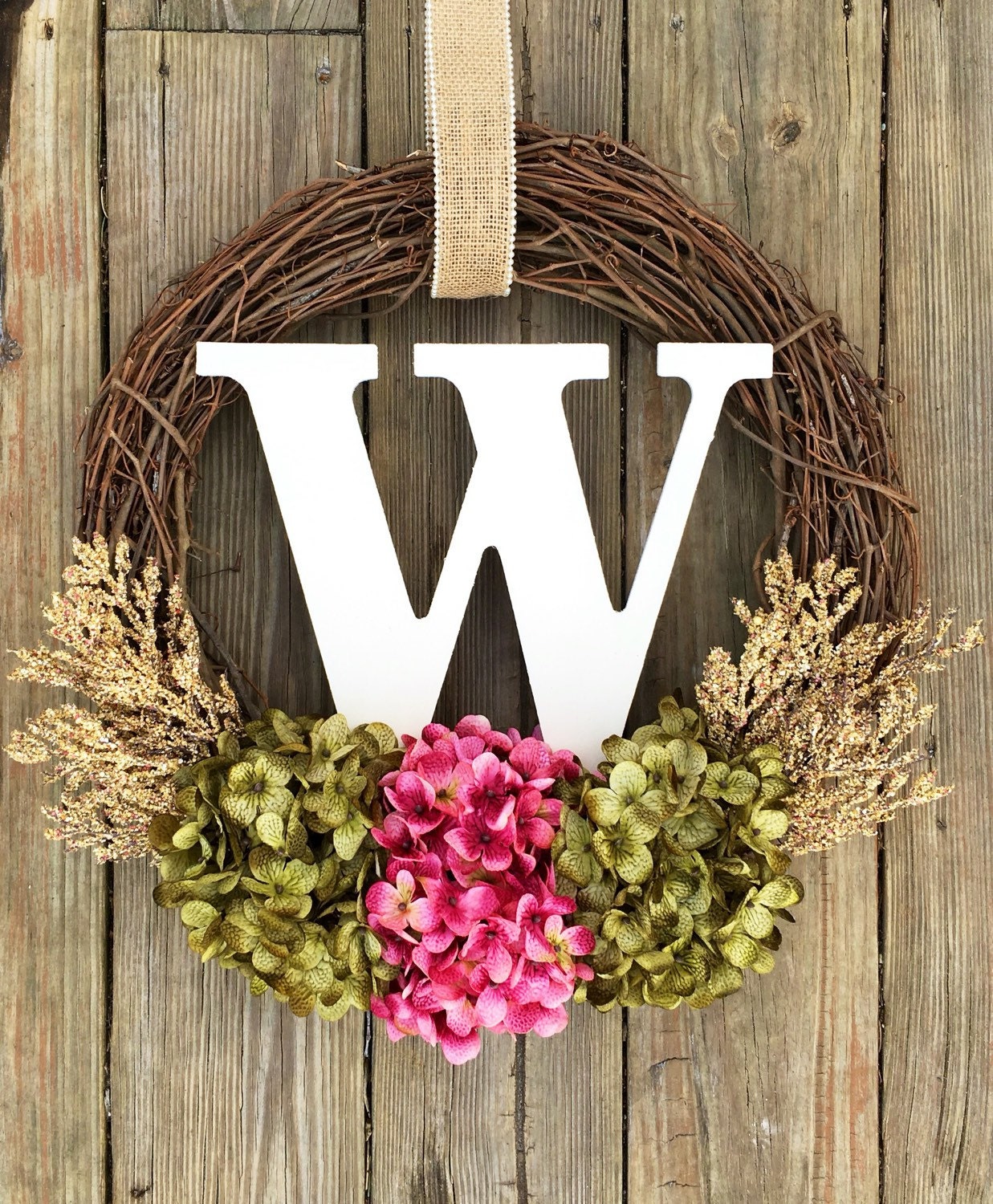 Monogram Wreath, Spring Door Wreath , Wreath, Front Door Wreath, Summer Wreath, Spring Door Wreath, Wedding Wreath, Letter Wreath