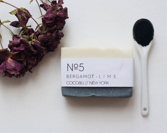 Bergamot & Lime Charcoal Soap // Cold Process // Vegan
