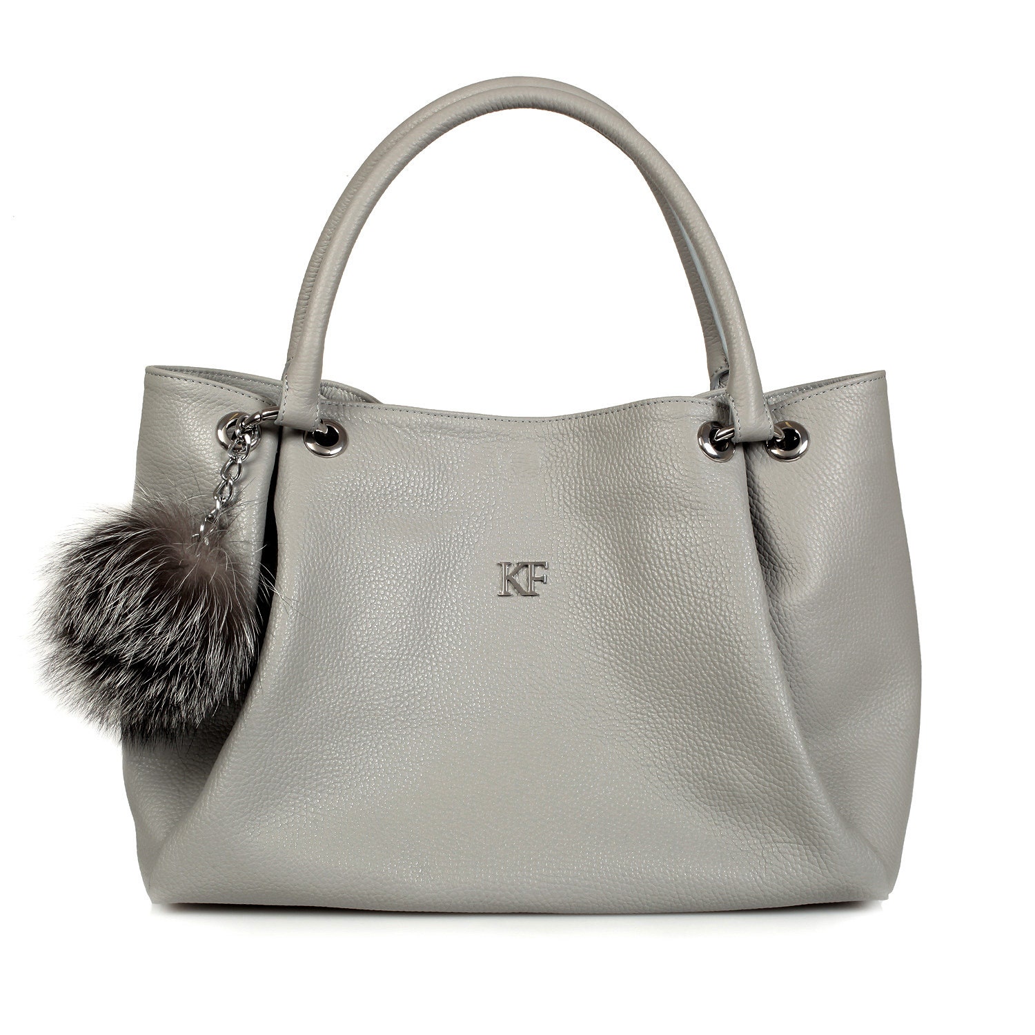 grey leather hobo handbags