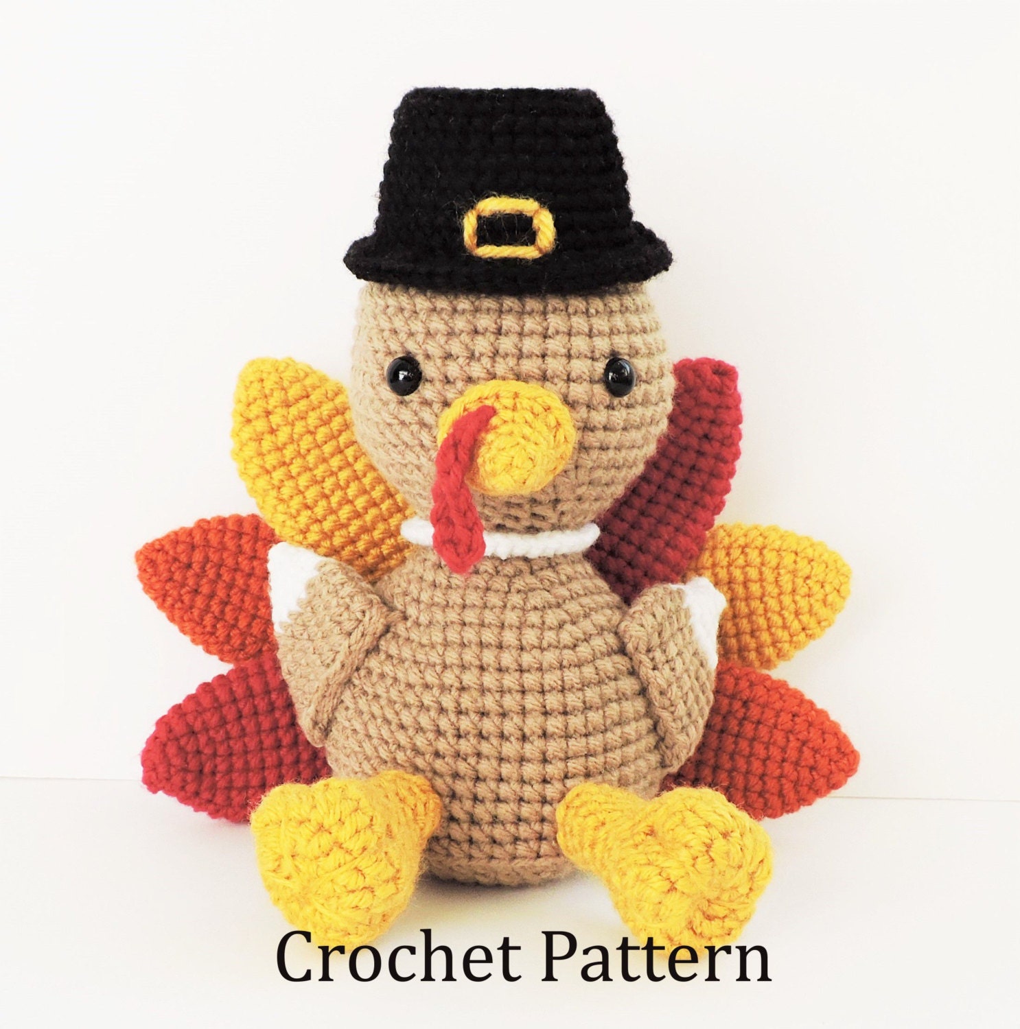 Crochet Turkey Pattern Crochet Thanksgiving Amigurumi Turkey