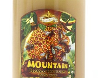 100% Natural Raw Domestic Mountain Honey - Made in USA (Lancaster, PA) 1lb - *Amish Honey