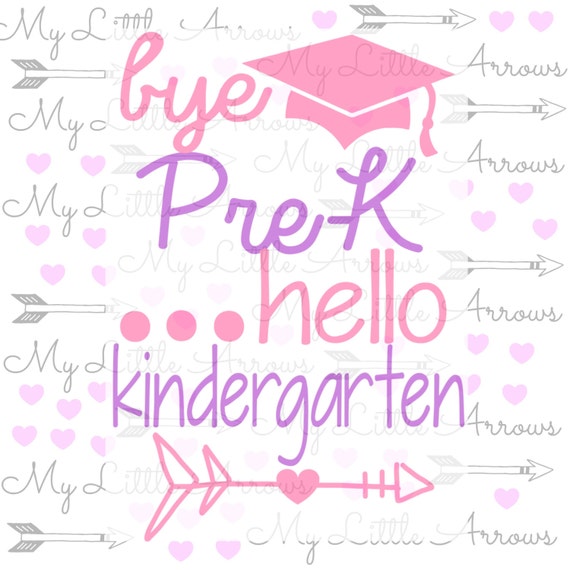 Download Pre-k graduation SVG DXF EPS png Files for by MyLittleArrows