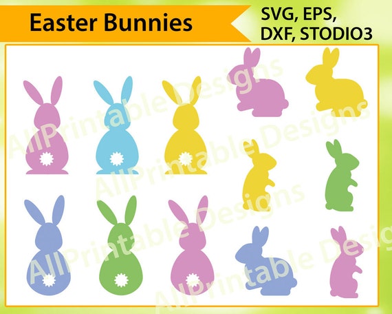 Download Easter Bunny SVG Bunnies SVG Easter svg Rabbit Svg Easter