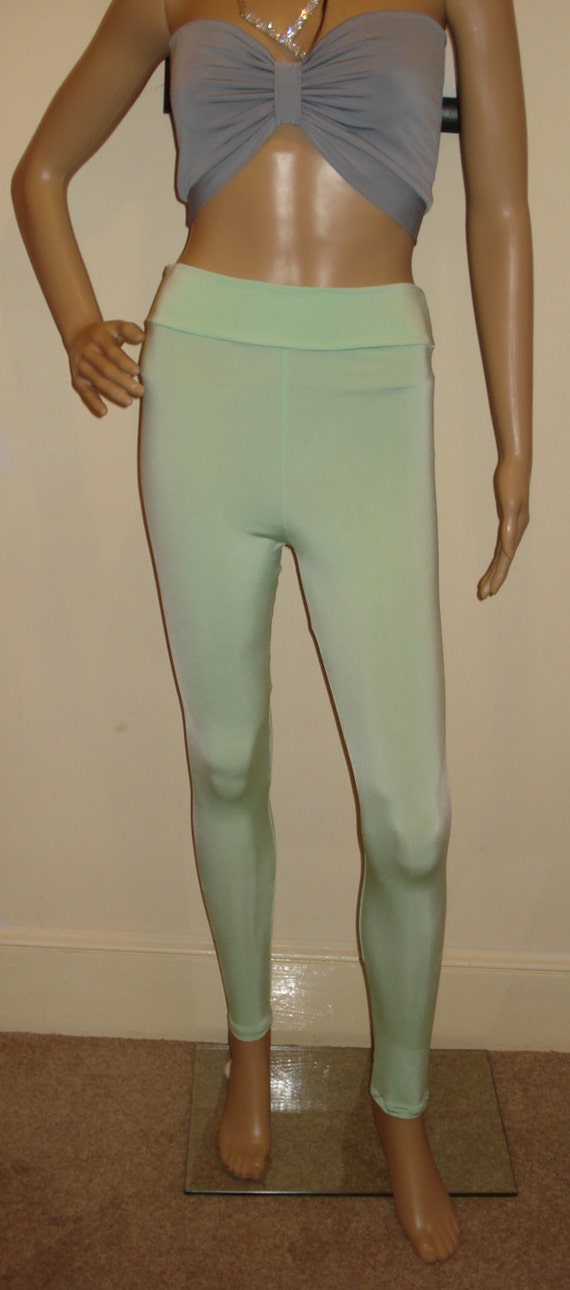 Soft Mint Ladies Activewear Full Length Leggings Yoga Leggings