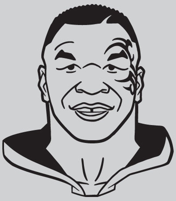 MIKE TYSON Vinyl Decal 9 Color Choices Mike Tyson