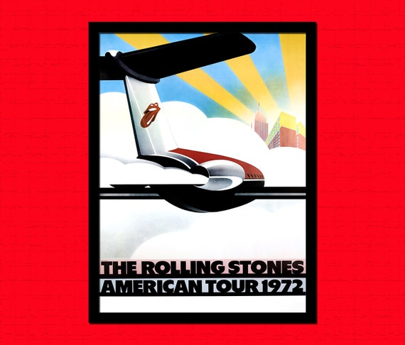 The Rolling Stones American Tour 1972 By Vintagewallgraphics 3893