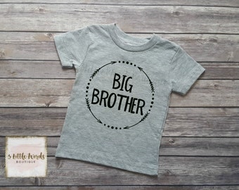 Big Brother Shirt/Little Brother Shirt or Onesie Personalized Shirt Sibling Brother Shirt Pregnancy Announcement Baby Announcement Shirt