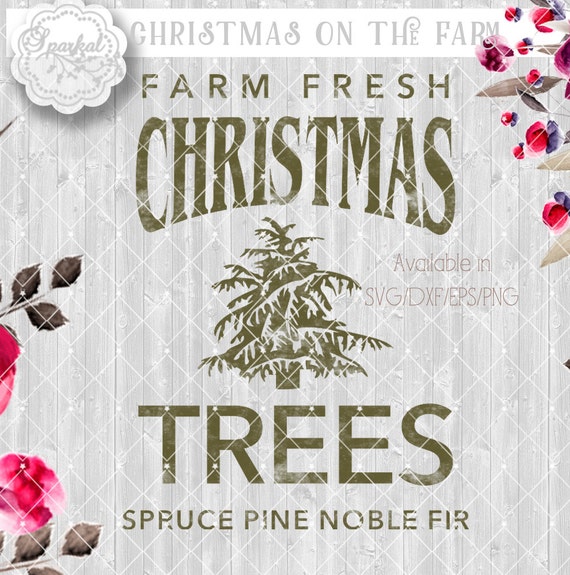 Download Vintage Rustic Christmas SVG File Cut Files Christmas Tree
