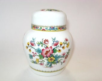Coalport MING ROSE Ginger Jar w/ Lid - Fine Bone China England