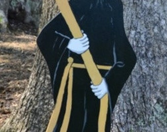 Halloween decorations Mr. Death lawn stake yard stake lawn art yard art halloween decorations