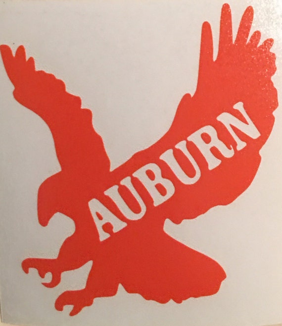 Auburn Inspired War Eagle Vinyl Decal War Eagle Auburn Eagle