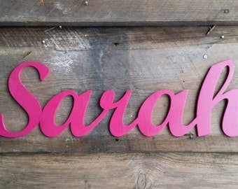 Wooden Name - 10" Tall - Nursery Wall Hanging - Personalized Wall Art