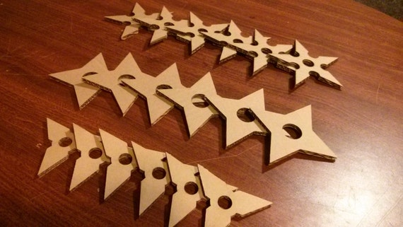 Cardboard Ninja Stars - 6packs